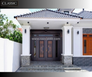 Cửa thép vân gỗ classic 5d tại gia lai - báo giá mới nhất