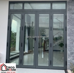 Cửa xingfa đen cho phòng ngủ – tăng chiều sâu và sự ấm cúng