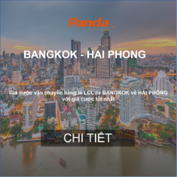 Cước vận chuyển hàng lẻ từ bangkok về hải phòng