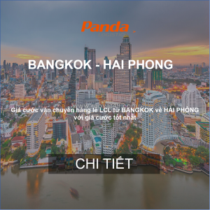 Cước vận chuyển hàng lẻ từ bangkok về hải phòng