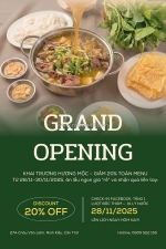 Đại tiệc khai trương – lẩu cực ngon giá cực hời!