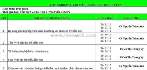 Đào tạo nghiệp vụ bảo mẫu