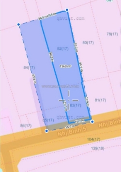 Đất (35x83) mặt tiền nhị bình 5 (đông thạnh), hóc môn  3.100m² nở hậu – xe tải