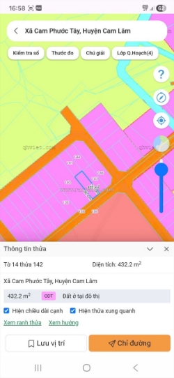 Đất chính chủ - giá ưu đãi - cần bán tại xã cam phước tây, cam lâm, khánh hòa