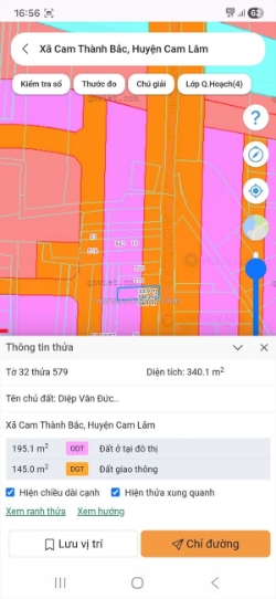 Đất đẹp - đầu tư sinh lời - bán đất xã cam thành bắc, cam lâm, khánh hòa