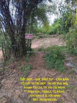 Đất đẹp – giá  đầu tư  - cần bán lô đất vị trí đẹp  tại xã thái mỹ, huyện củ