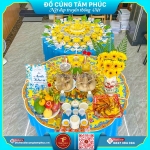 Đặt mâm cúng trọn gói, tặng kèm bảng tên cho bé yêu