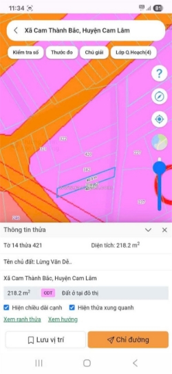 Đầu tư sinh lời - bán gấp lô đất vị trí đẹp tại xã cam thành bắc, cam lâm,