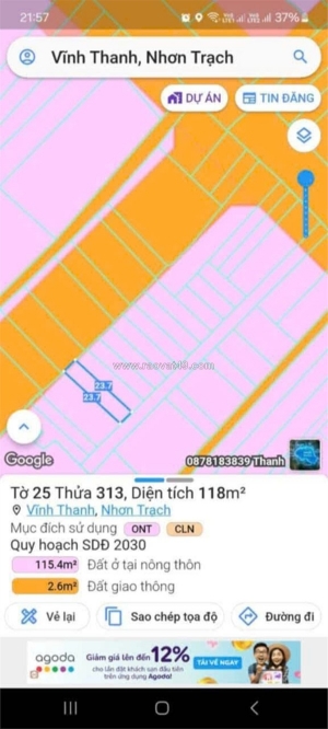 Đầu tư sinh lời - chính chủ cần bán đất tại vĩnh thanh, nhơn trạch, đồng nai