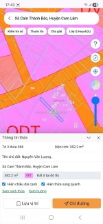 Đầu tư sinh lời - chính chủ cần bán lô đất xã cam thành bắc, cam lâm, khánh hòa