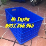 Đơn vị cung cấp thùng nhựa đặc có bánh xe dưới đáy, thùng nhựa công nghiệp, thùng nhựa