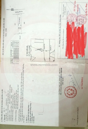 Dt 5mx27m 40 tc đường trước đất 5m ( bê tông ) vị trí đất cách đường phú mỹ tóc