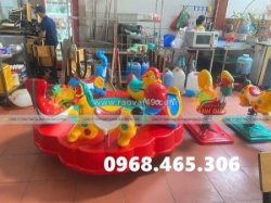 Đu quay trẻ em 6 chỗ ngồi, mâm quay trẻ em giá rẻ