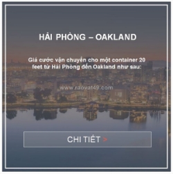 Giá cước vận tải biển hải phòng đến oakland, usa