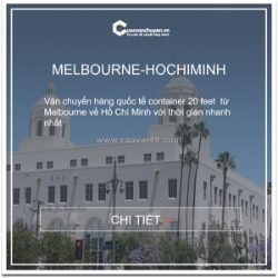 Giá cước vận tải biển từ melbourne về việt nam