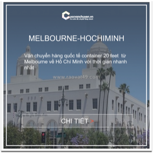 Giá cước vận tải biển từ melbourne về việt nam