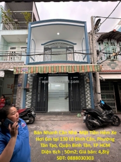 Giá tốt - chính chủ cần bán nhanh căn nhà mặt tiền hẻm xe hơi 6m tại quận