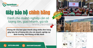 Giày bảo hộ chính hãng – dành cho doanh nghiệp cần số lượng lớn, giao nhanh, giá tốt