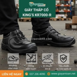 Giày bảo hộ cổ thấp king’s kr7000-r - bảo vệ an toàn hiệu quả mọi lúc, mọi nơi!