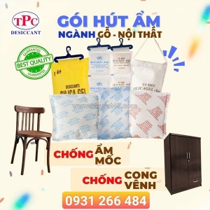 Gói hút ẩm cho ngành gỗ nội thất – giải pháp bảo vệ sản phẩm khỏi ẩm mốc, nứt cong