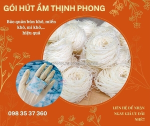 Gói hút ẩm silicagel thịnh phong – giải pháp bảo quản bún, phở khô chống ẩm mốc