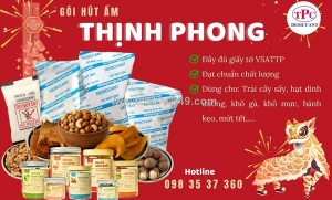 Gói hút ẩm thịnh phong – giải pháp bảo quản hàng ăn vặt ngày tết hiệu quả