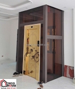 Gương ghép nghệ thuật màu trà – điểm nhấn nội thất ấn tượng