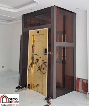 Gương ghép nghệ thuật màu trà – điểm nhấn nội thất ấn tượng