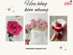 Hoa lan kẽm nhung handmade ngày tết