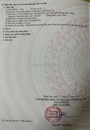 Hot bán nhanh đất đẹp - giá tốt - vị trí đắc địa tại xã an viễn, huyện trảng