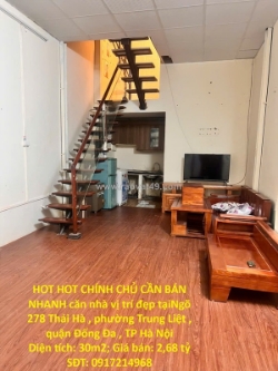 Hot hot chính chủ cần bán nhanh căn nhà vị trí đẹp tại quận đống đa, tp hà nội