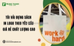 In logo lên túi vải đựng sách: quảng bá hiệu quả