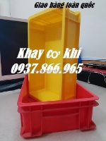 Khay nhựa công nghiệp, thùng nhựa đặc, khya nhựa bít, hộp nhựa đựng linh kiện