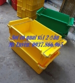 Khay nhựa, hộp nhựa cơ khí , khay nhựa, thùng nhựa bít có quai sắt