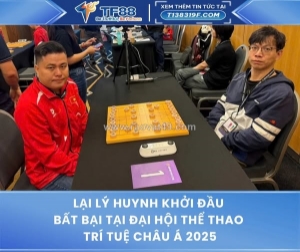 Lại lý huynh khởi đầu bất bại tại đại hội thể thao trí tuệ châu á 2025