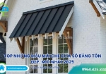 Lắp mái che cửa sổ bằng tôn – bền, tiết kiệm, chống nắng mưa