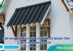 Lắp mái che cửa sổ bằng tôn – bền, tiết kiệm, chống nắng mưa