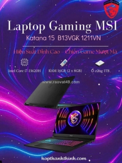 Laptop msi katana 15 b13vgk 1211vn
