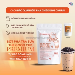 Mang đến hương vị chuẩn quán chuyên nghiệp với bột trà sữa the good cup premium.