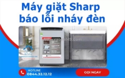 Máy giặt sharp báo lỗi nháy đèn? nguyên nhân và cách khắc phục