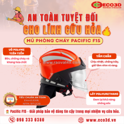 Mũ phòng cháy chữa cháy pacific f15- an toàn cho lính cứu hỏa!