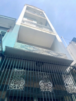 Nhà 4 tầng nở hậu l 7.2m 2 mặt hẻm thông ba đình p8q8. giá: 10 tỷ