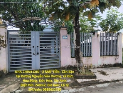 Nhà chính chủ - 2 mặt tiền - cần bán tại đường nguyễn văn dương, xã đức hòa