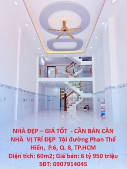 Nhà đẹp – giá tốt - cần bán căn nhà vị trí đẹp tại đường phạm thế hiển,