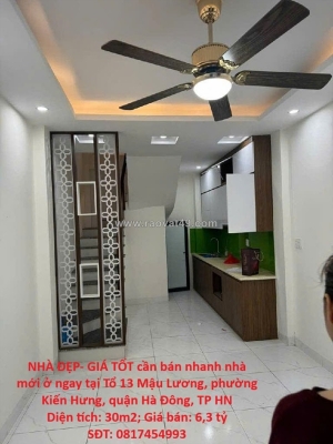 Nhà đẹp- giá tốt cần bán nhanh nhà mới ở ngay tại quận hà đông, tp hà nội