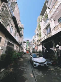 Nhà đường lê thị riêng hẻm xe tải 4 tầng 5 tỷ 890 phường thới an quận 12 cũ.