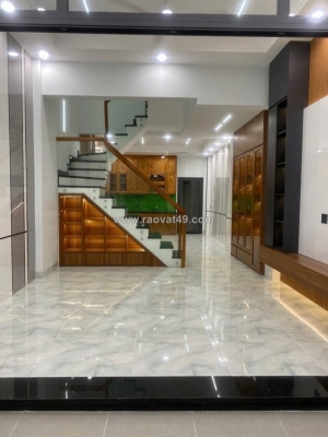 Nhà mặt tiền đẹp ở ngay đường số ,4 tầng 75m,oto ngủ trong nhà,đường trước nhà