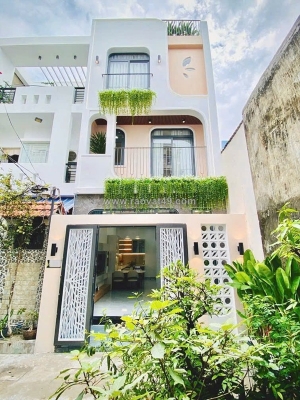 Nhà mới shr 4 tầng hxh 41m2, vuông – phan huy ích gò vấp