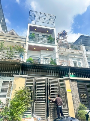 Nhà ngang khủng 5.5x20m, 3 lầu full nội thất, đường lớn thông