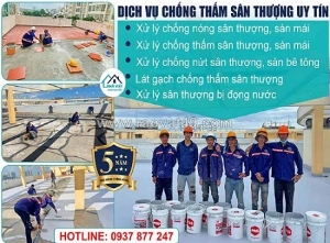 Nhà việt – chuyên thi công chống thấm sân thượng, chống thấm hồ bơi chuyên nghiệp